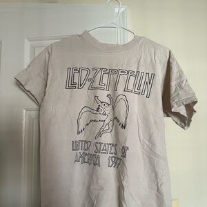 Brandy Melville Cream Graphic Tee